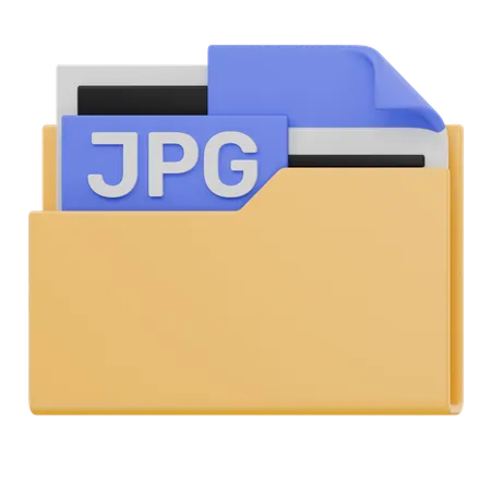 Jpg File Folder  3D Icon