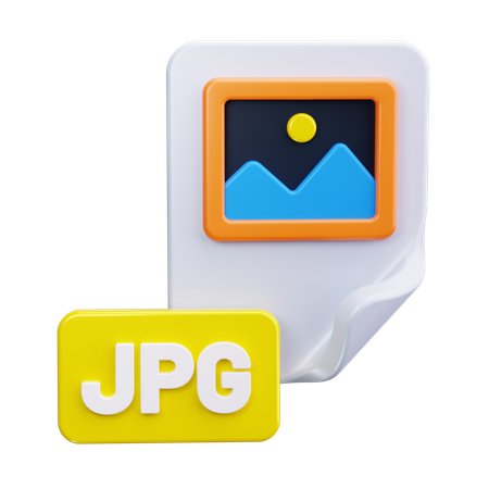 JPG 파일 형식  3D Icon