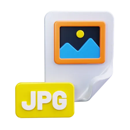 Jpg File Format  3D Icon