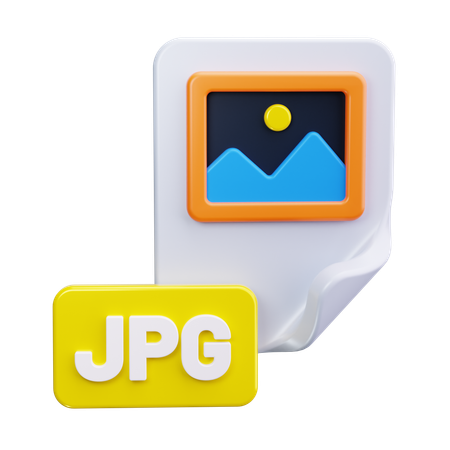 Jpg File Format  3D Icon