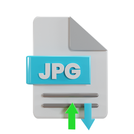 Jpg File Transfer  3D Icon
