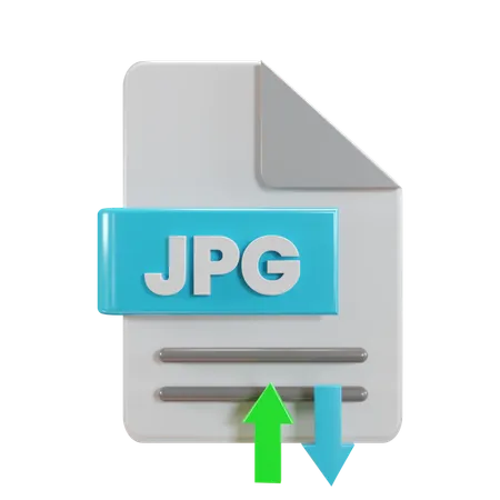 Jpg File Transfer  3D Icon