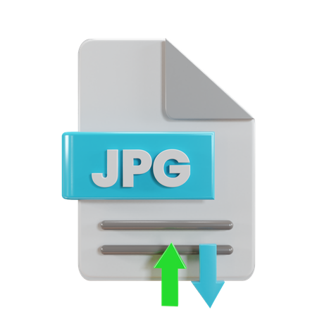 Jpg File Transfer  3D Icon