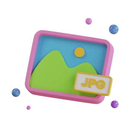 JPG Format  3D Icon