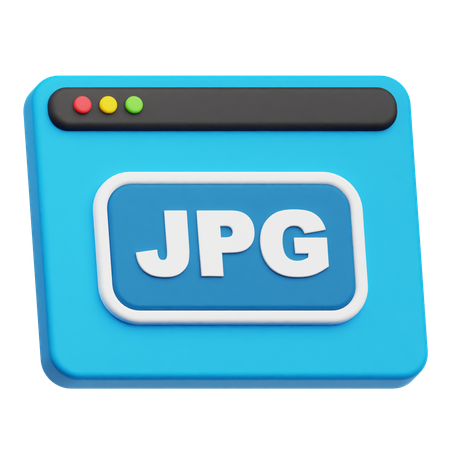 Jpg 웹사이트  3D Icon