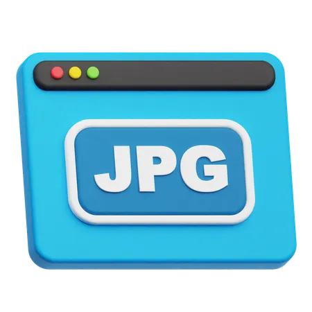 Jpg 웹사이트  3D Icon