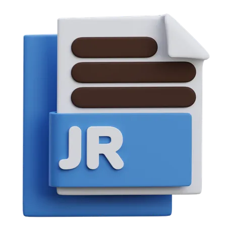 Jr File  3D Icon