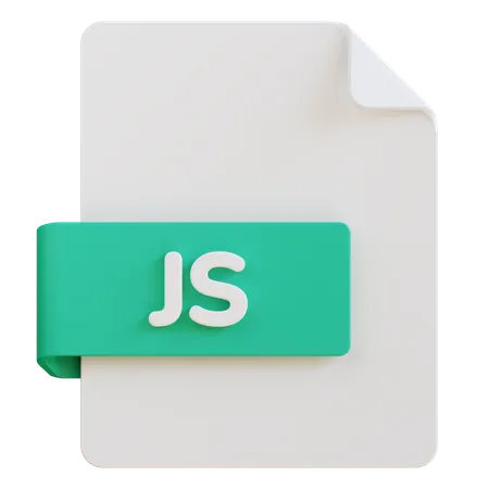 3 D Illustration Of Js File Extension 3D Icon