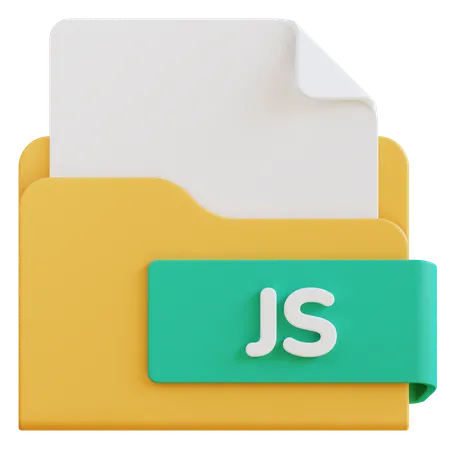 3 D Js File Extension Folder 3D Icon