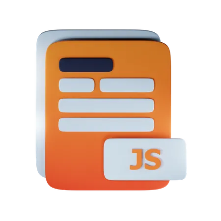 Js file extension 3D Icon