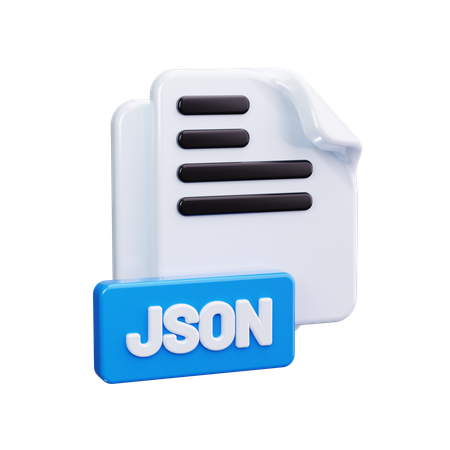 Jsonファイル  3D Icon