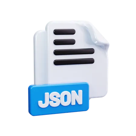 Jsonファイル  3D Icon