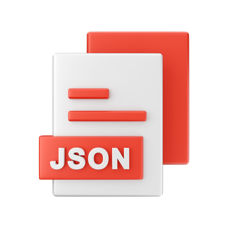 Json File 3D Illustration