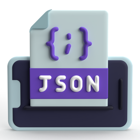 JSON File  3D Icon