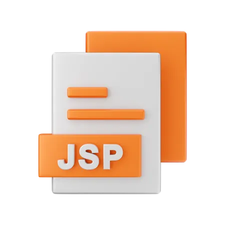 Jsp File  3D Illustration