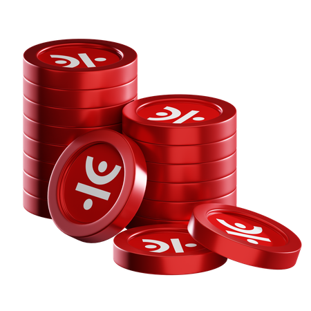 Piles de pièces jst  3D Icon
