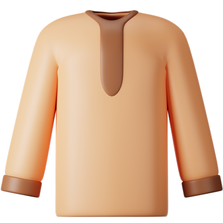 Jubah  3D Icon