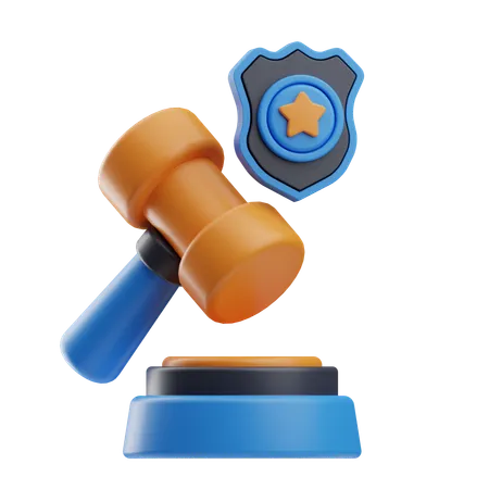 Judge  3D Icon