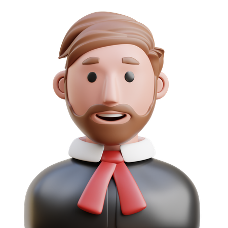 Judge  3D Icon