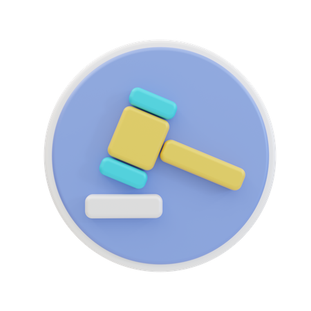 Judge  3D Icon