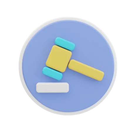 Judge  3D Icon