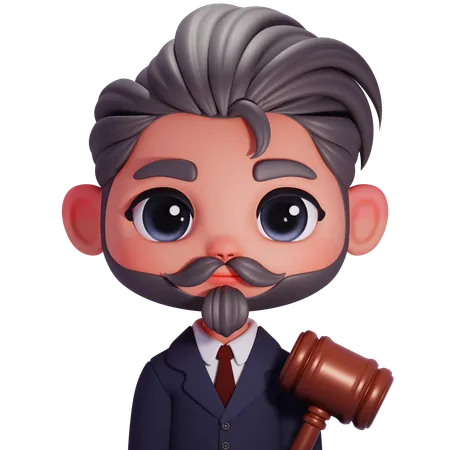 Judge  3D Icon