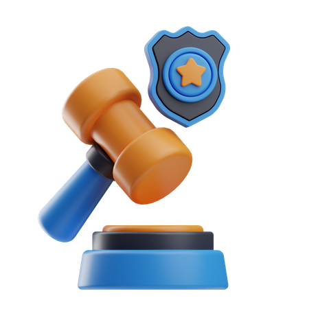 Judge  3D Icon