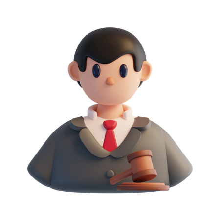 Judge  3D Icon