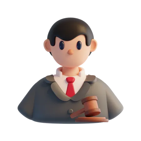 Judge  3D Icon