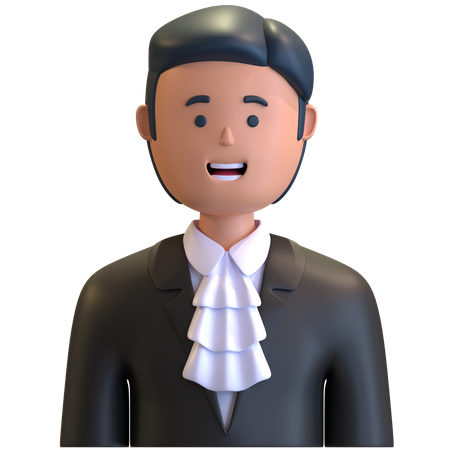 Judge 3D Illustration