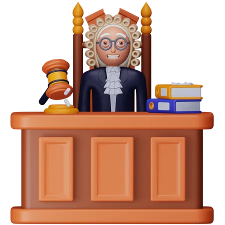 Judge Court  3D Icon