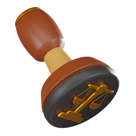 Judge stamp  3D Icon