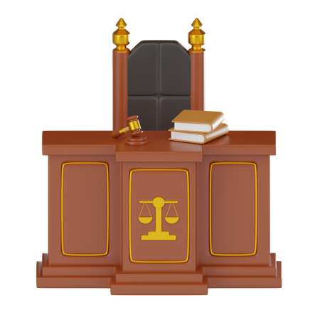 審査員席  3D Icon