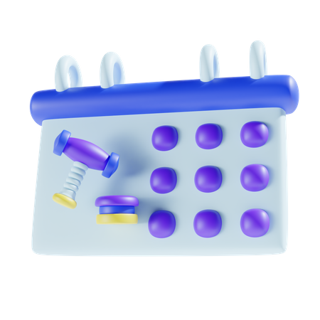 Judgement Date  3D Icon