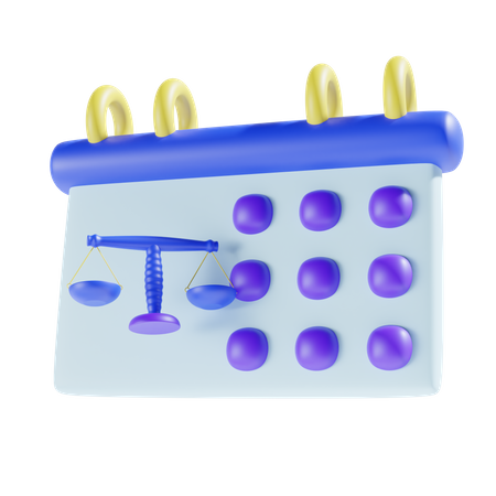 Judgement Date  3D Icon