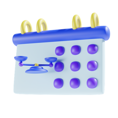 Judgement Date  3D Icon