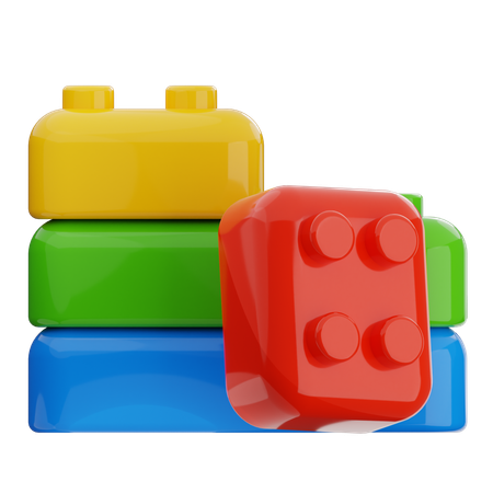 Juego de bloques  3D Icon