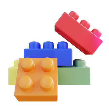 Juego de bloques  3D Icon