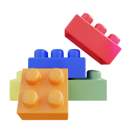 Juego de bloques  3D Icon