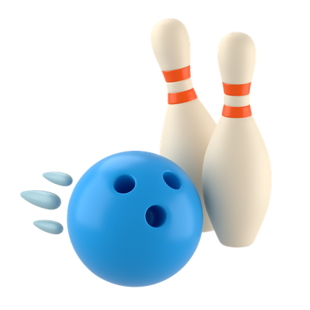 Juego de bolos  3D Icon