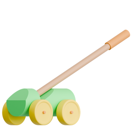 Juego de coches de madera tradicional indonesio  3D Icon