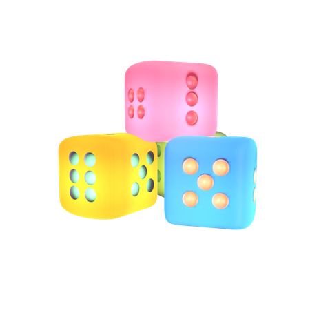 Juego de dados  3D Icon