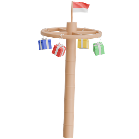 Juego de escalada pinang tradicional indonesio  3D Icon