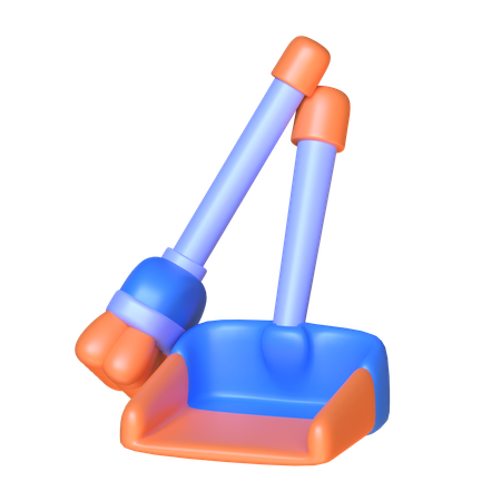 Juego de escoba  3D Icon