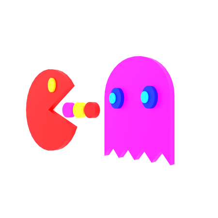 Juego de packman  3D Icon