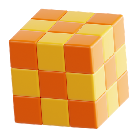 Juego de rubik  3D Icon