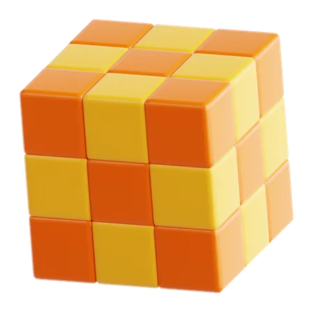 Juego de rubik  3D Icon