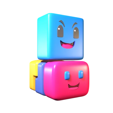 Personaje emoticon del juego  3D Icon