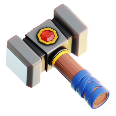 Martillo de juego  3D Icon