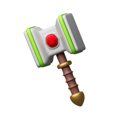 Martillo de juego  3D Icon